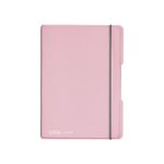 Caiet My.Book Flex A5, 40 file, matematica, coperta roz transparenta, elastic negru, Herlitz