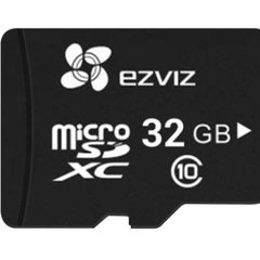 Card de memorie Micro SD 32GB, viteza scriere 50MBs, viteza citire 90Mb/s, Clasa 10 UHS-I, Ezviz CS-CMT-CARDT32G-D