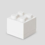 Mini cutie depozitare LEGO 2x2 alb