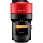 Espressor Nespresso by Krups Vertuo Pop XN920510, 1500W, tehnologie de extractie Centrifuzie, 4 retete de cafea, 0.56 l, rosu, Nespresso