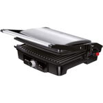 Grill electric MPM MGR-09M, 2000W, temperatura reglabila 0-270 ° C, deschidere 180°, inaltime reglabila a placii superioare, doua moduri de grill, carcasa otel inoxidabil