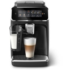 Espressor Philips EP3341/50 3300 LatteGo 1500W 15 bar 1 8 l 6 bauturi Rasnita ceramica cu 12 niveluri AquaClean SilentBrew AromaExtract Negru
