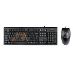 Kit tastatura si mouse A4Tech KRS-8572 cu fir USB negru TASTKRS-8572