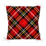 Pernă pentru scaun Minimalist Cushion Covers Flannel Red Black, 40 x 40 cm, Minimalist Cushion Covers