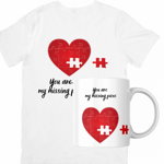 Set cana si tricou personalizate pentru ziua indragostitilor Valentines Day SVD3011