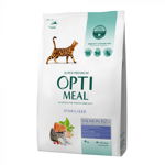 Hrana uscata completa pentru pisici OPTIMEAL Sterilised, Adult, somon, 4 Kg