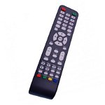 Telecomanda TV compatibila Vortex, LEDV-24, culoare neagra, Baterii Incluse