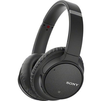 Casti Over the Ear Sony WH-CH700NB, Wireless, Bluetooth, Noise cancelling, Microfon, Negru