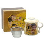 Cana cu infuzor si capac Gustav Klimt - Kiss 110, 