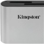 Cititor carduri Kingston Workflow Dual Slot SDHC/SDXC UHS-II Reader Silver, Kingston