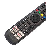 Telecomanda TV Compatibila Hisense Smart, 32A5600F, 40A5600F, EN2X30H, Netflix, Youtube, Rakuten, prime video, Bocu Remotes®, neagra, baterii incluse