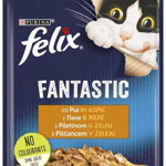 FELIX Fantastic Plic hrană umedă pentru pisici, cu Pui 85g, Felix