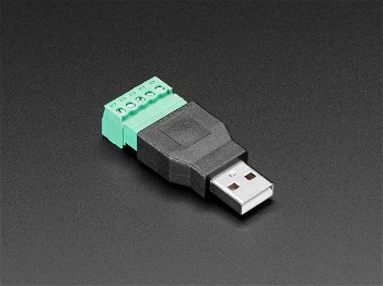Conector USB-A Tata Plug cu 5-pin Terminal Block, Adafruit