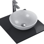 Lavoar pe blat negru mat 41 cm, rotund, Ideal Standard Strada, Ideal Standard