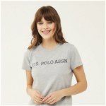 Tricou de casa din bumbac cu imprimeu logo, US Polo Assn