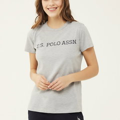 Tricou de casa din bumbac cu imprimeu logo, US Polo Assn Tricou de casa din bumbac cu imprimeu logo, US Polo Assn