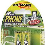 Ansmann Baterie Telefon AA / R6 800mAh 2 buc., Ansmann