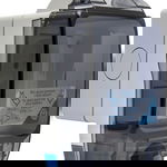 Priză ermetică Elektro-Plast pentru suprafață AVE IP56 SCHUKO cu capac transparent cu balamale, gri, 16A, 250V ELP45ST590TS 97.451, 