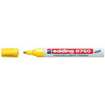 Marker permanent Edding 8750, cu vopsea, corp aluminiu, varf rotund, 2-4 mm, galben, Edding