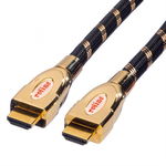 Cablu HDMI 4K GOLD Ultra HD Cable + Ethernet 1.5m Roline 11.04.5694