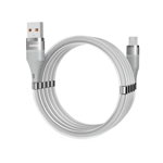 Cablu de date Dudao L1xsM, USB - Micro-USB, Suport organizare magnetic, 1m, Gri, Dudao