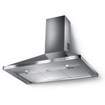 Hota decorativa, tip semineu, Faber, STRIP SMART LED EV8 X A90, Inox, 90cm, 740 m3h, 71 dB, 1 motor, flitru aluminiu, LED2, clas