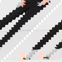 Blugi crop cu pete decorative