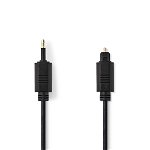 Cablu audio, Nedis, PVC, 2m, Negru