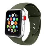 Curea silicon Tech-Protect Smoothband Apple Watch 1/2/3/4/5/6/SE 42/44mm Army Green