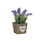 Plantă decorativă DKD Home Decor Metal Polietilenă Natural Liliachiu (12 x 12 x 22 cm)