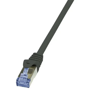 Cablu patchcord Cat.6A 10G S/FTP PIMF PrimeLine 2m negru, LogiLink