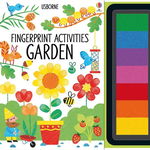 Pachet 2 carti - Fingerprint Activities Garden & Garden sounds, Usborne