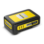 Acumulator Li-Ion Karcher Battery Power 18/25, 18 V 2.5 Ah, Display LCD, Pentru dispozitivele Karcher de 18 V (Negru/Galben), Karcher