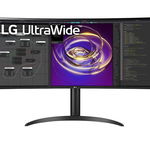 Monitor LED LG 34WP85CN-B 34 inch UWQHD IPS 5 ms 60 Hz USB-C HDR FreeSync