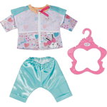 Costum Papusa Agrement BABY Born Aqua 43cm Jacheta Pantaloni Include Umeras Multicolor, Zapf Creation