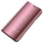 Husa Tip Carte Mirror Upzz Samsung Galaxy A70 Roz Cu Folie Sticla 9h Inclusa In Pachet