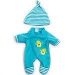 Set pijama si caciulita pentru papusa fetita 21 cm