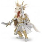 Figurina Papo cavaler mutant dragon alb