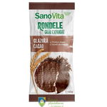 Rondele din grau cu glazura de cacao Sanovita 66g