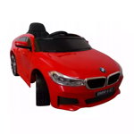 Masinuta electrica cu telecomanda, roti din spuma EVA si scaun din piele BMW 6GT - Rosu, R-Sport