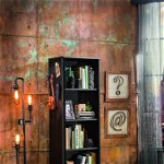 Corp biblioteca, Çilek, Dark Metal Bookcase, 53x180x35 cm, Multicolor, Cilek