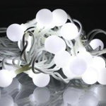 Ghirlanda luminoasa decorativa Craciun, WELL, 30 LED-uri lumina rece, cablu alb