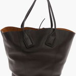 Bottega Veneta Leather Tote Basket Bag Brown