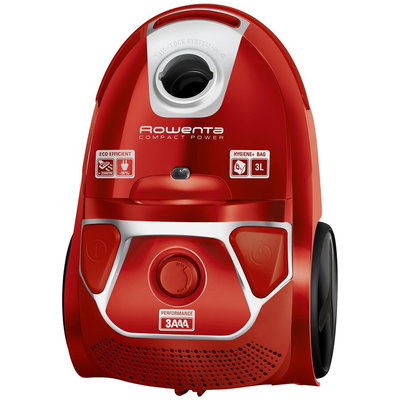 Aspirator cu sac ROWENTA Compact Power RO3953EA, 3l, 900W, 75dB, rosu-negru