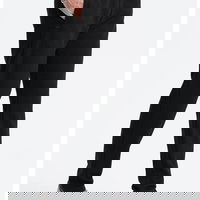 Pantaloni texturati cu snur in talie, OMBRE, Maro camel