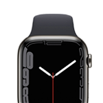 Apple Watch S7 Cellular 41 Graphite Steel Midnight, apple