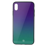 Carcasa iPhone X / XS Just Must Glass Gradient Purple-Green