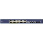 NETGEAR Switch 24x10/100 port, 12x PoE, 2xGigabit 2xCombo 100W (FS728TLP)