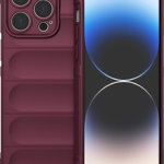 Hurtel Magic Shield Case etui do iPhone 14 Pro Max elastyczny pancerny pokrowiec burgundowy, Hurtel