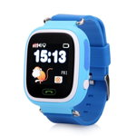 Ceas smartwatch pentru copii albastru q90 slot cartela sim, gps tracker, wi-fi, buton urgenta sos, monitorizare live
